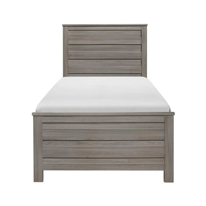 Waldorf Twin Panel Bed in Dark Gray 1902T-1*