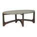 Cascade Oval Cocktail Table in Wire Brush Rustic Brown - Furniture House (VA)