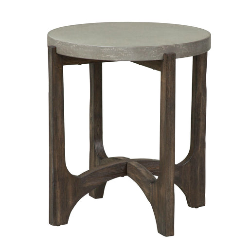 Cascade End Table in Wire Brush Rustic Brown - Furniture House (VA)