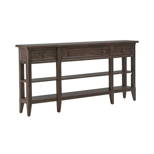 Paradise Valley Hall Console Table in Saddle Brown EST SHIP TIME APPX 4 WEEKS - Furniture House (VA)