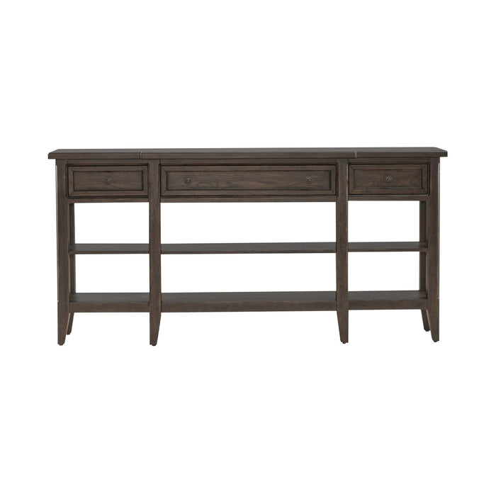 Paradise Valley Hall Console Table in Saddle Brown EST SHIP TIME APPX 4 WEEKS - Furniture House (VA)