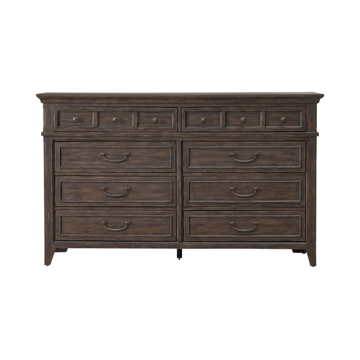 Paradise Valley 8 Drawer Dresser in Saddle Brown - Furniture House (VA)