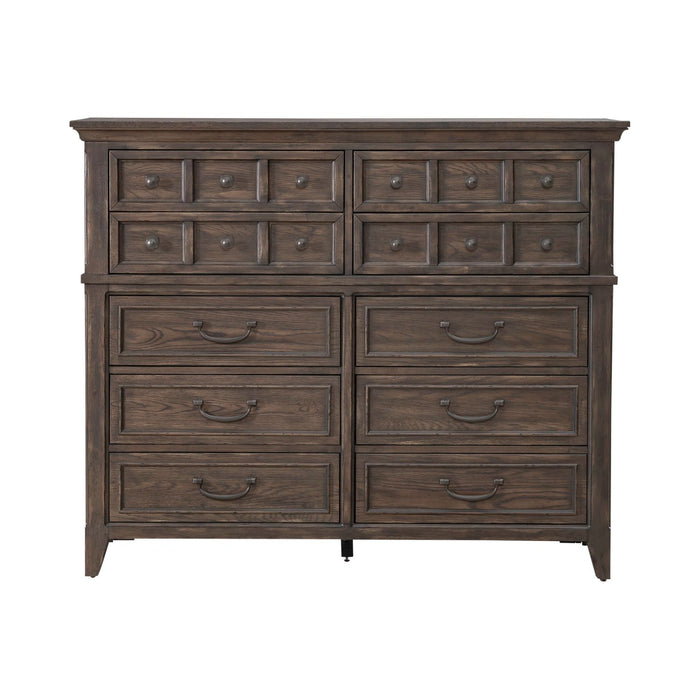 Paradise Valley 10 Drawer Chesser in Saddle Brown - Furniture House (VA)