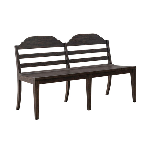 Paradise Valley Ladder Back Bench in Saddle Brown - Furniture House (VA)