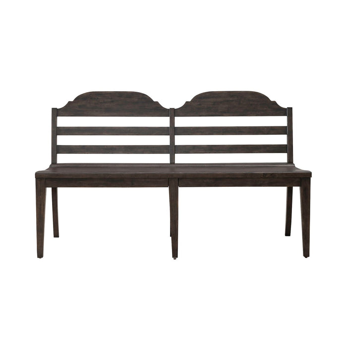 Paradise Valley Ladder Back Bench in Saddle Brown - Furniture House (VA)