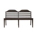 Paradise Valley Ladder Back Bench in Saddle Brown - Furniture House (VA)