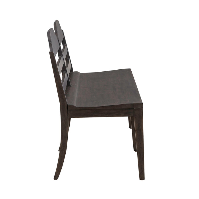 Paradise Valley Ladder Back Bench in Saddle Brown - Furniture House (VA)