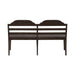Paradise Valley Ladder Back Bench in Saddle Brown - Furniture House (VA)