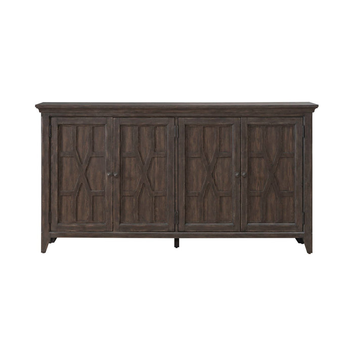 Paradise Valley Hall Buffet in Saddle Brown - Furniture House (VA)