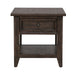 Paradise Valley Rectangular End Table in Saddle Brown - Furniture House (VA)