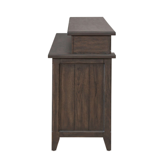 Paradise Valley Console Bar Table in Saddle Brown - Furniture House (VA)