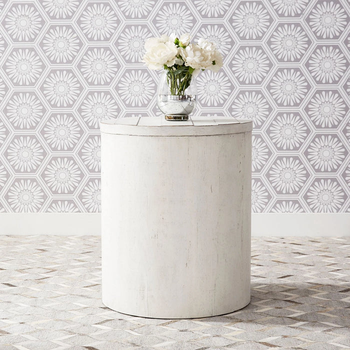 Modern Farmhouse Drum End Table image