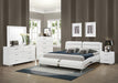 Jeremaine 4-piece Queen Bedroom Set Glossy White - Furniture House (VA)