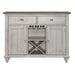 Ocean Isle Buffet in Antique White with Weathered Pine - Furniture House (VA)