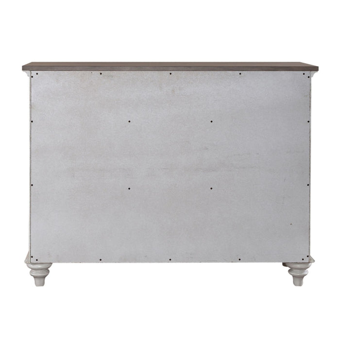 Ocean Isle Buffet in Antique White with Weathered Pine - Furniture House (VA)
