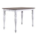 Ocean Isle Gathering Table in Antique White with Weathered Pine - Furniture House (VA)