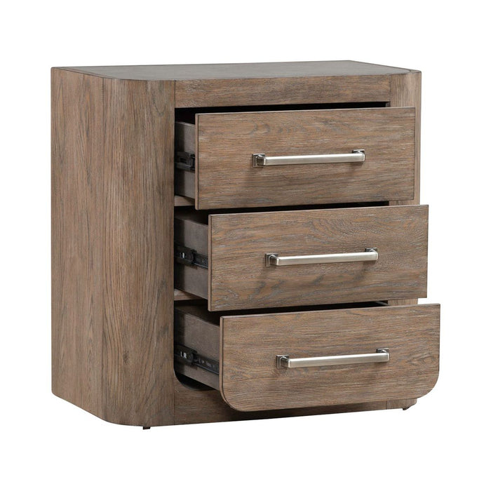 Liberty Furniture South Bend Nightstand w/ Charging Station in Burnished Clay