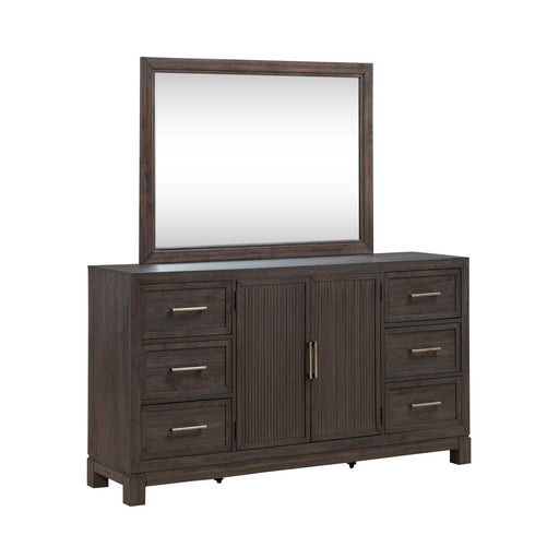Modern Edge Dresser & Mirror - Furniture House (VA)