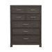 Modern Edge 5 Drawer Chest in Caffe image