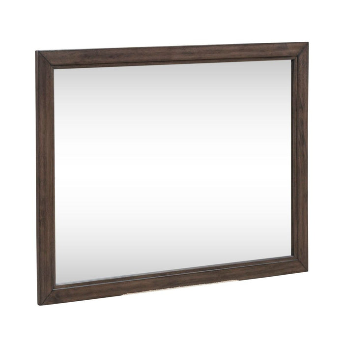 Liberty Furniture Modern Edge Landscape Mirror in Caffe