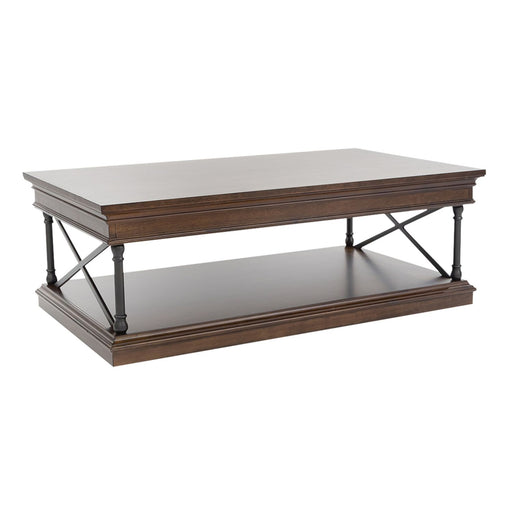 Tribeca Rectangular Cocktail Table in Cordovian Brown - Furniture House (VA)