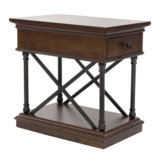 Tribeca Chairside Table in Cordovian Brown - Furniture House (VA)