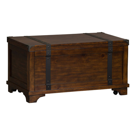 Aspen Skies Storage Trunk in Russet Brown - Furniture House (VA)