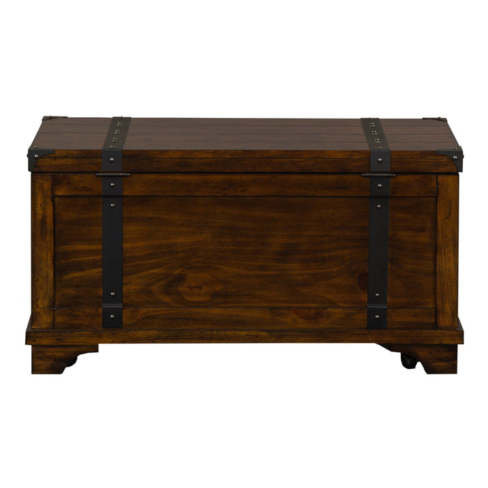 Aspen Skies Storage Trunk in Russet Brown - Furniture House (VA)