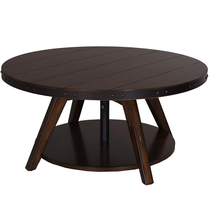 Liberty Aspen Skies Motion Cocktail Table in Russet Brown