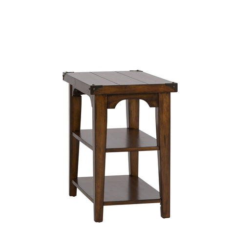 Aspen Skies Chair Side Table in Russet Brown - Furniture House (VA)