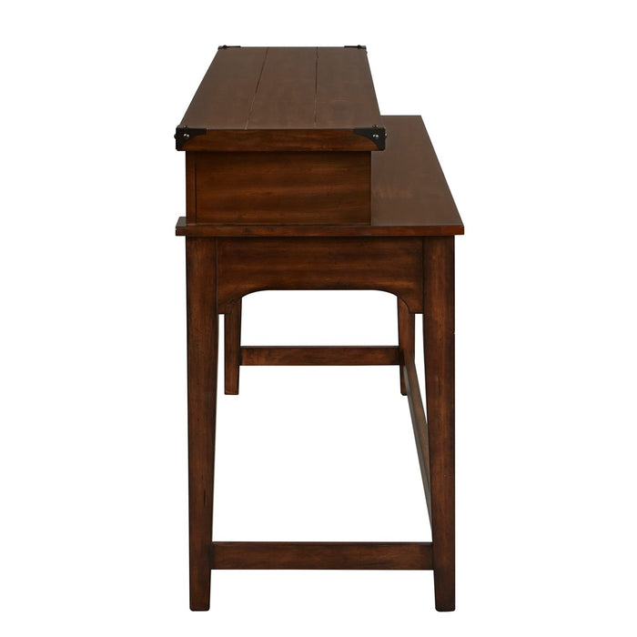 Aspen Skies Console Bar Table in Russet Brown - Furniture House (VA)