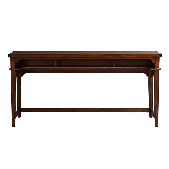 Aspen Skies Console Bar Table in Russet Brown - Furniture House (VA)