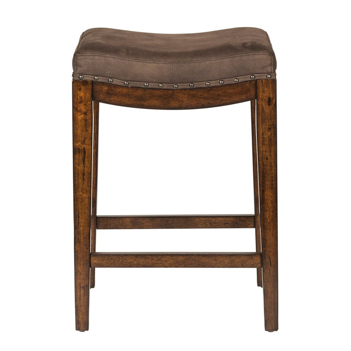 Aspen Skies Uph Barstool in Russet Brown - Furniture House (VA)