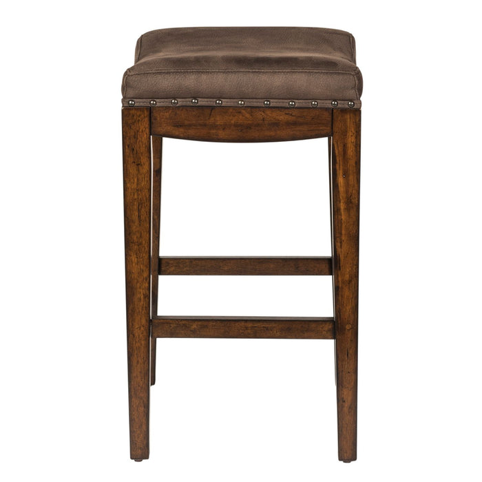 Aspen Skies Uph Barstool in Russet Brown - Furniture House (VA)