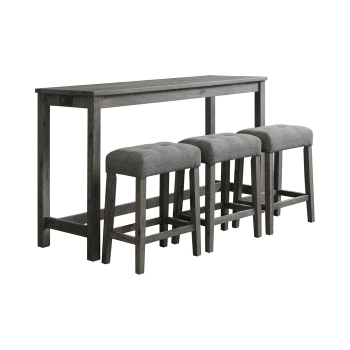 Oak Lawn Bar Table Single Pack (Table + Three Stools)