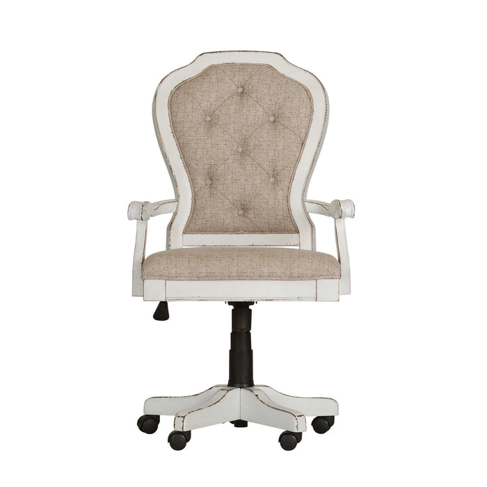Magnolia Manor Jr Executive Desk Chair in Antique White image