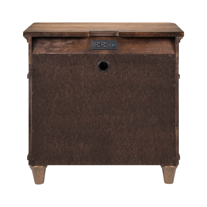 Harrison Heights Nightstand w/ Charging Station - Furniture House (VA)