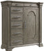 Elements International Kings Court Door Chest in Grey image