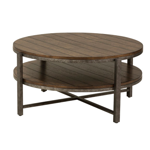 Breckinridge Round Cocktail Table in Mahogany - Furniture House (VA)