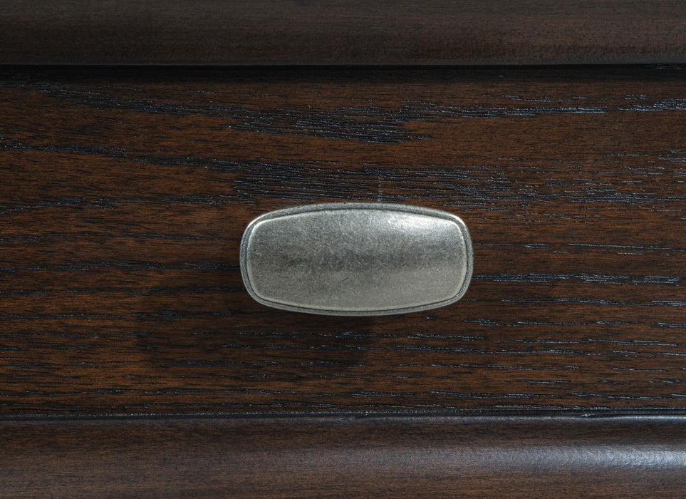 Devon Bedroom Set Wine Red and Dark Oak