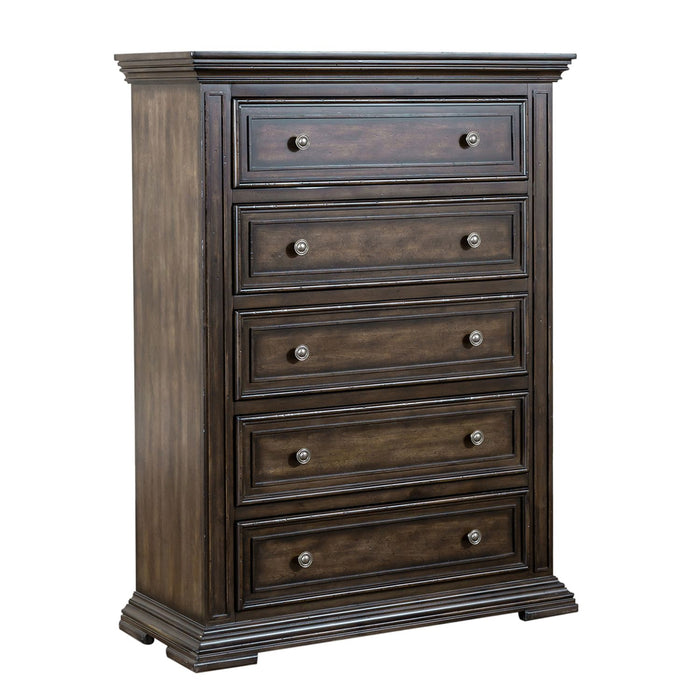 Big Valley King Panel Bed, Dresser & Mirror, Chest - Furniture House (VA)