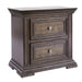 Big Valley 2 Drawer Night Stand w/ Charging Station - Furniture House (VA)
