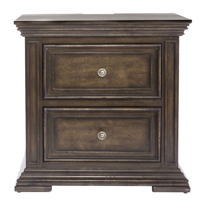 Big Valley 2 Drawer Night Stand w/ Charging Station - Furniture House (VA)