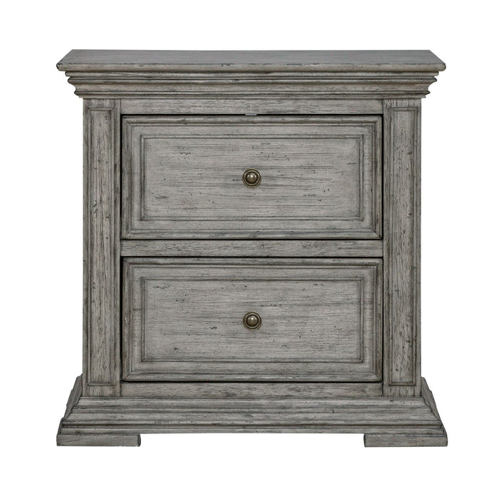 Big Valley 2 Drawer Night Stand w/ Charging Station - Furniture House (VA)