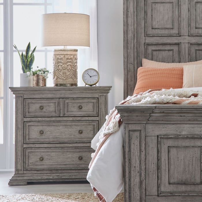 Big Valley Bedside Chest w/ Charging Station - Furniture House (VA)