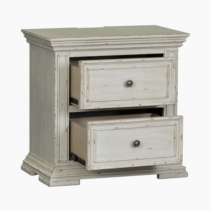 Big Valley 2 Drawer Night Stand w/ Charging Station - Furniture House (VA)