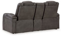 Fyne-Dyme Power Reclining Loveseat with Console - Furniture House (VA)