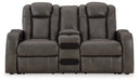 Fyne-Dyme Power Reclining Loveseat with Console - Furniture House (VA)