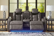 Fyne-Dyme Power Reclining Loveseat with Console - Furniture House (VA)