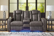Fyne-Dyme Power Reclining Loveseat with Console - Furniture House (VA)
